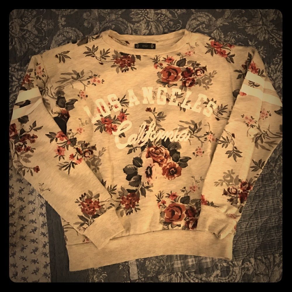 Iris Los Angeles flowered print cotton sweatshirt
